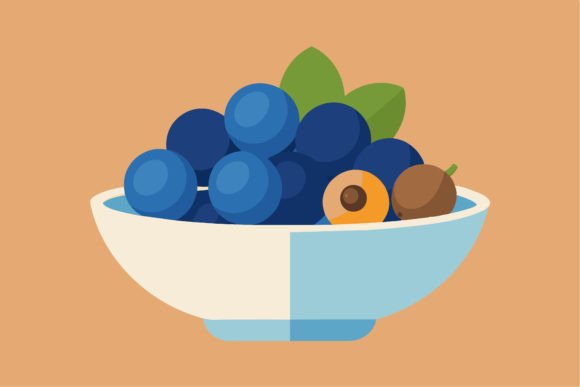 Download Blueberries Bowl with Blueberries - Premium Resources