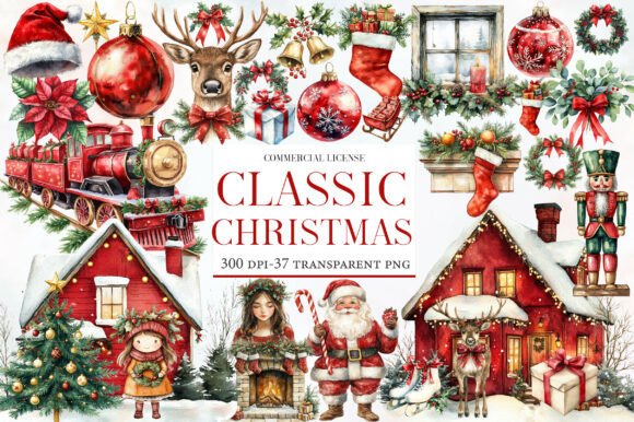 Download Classic Christmas Clipart - Christmas clipart Collection