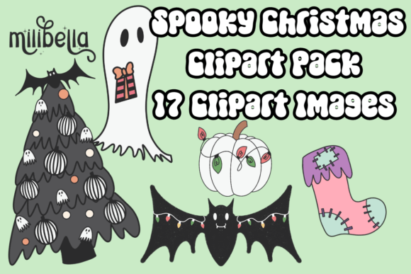 Download Spooky Christmas Clipart Pack - Christmas clipart Collection