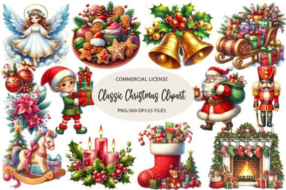 Download Classic Christmas Clipart - Christmas clipart Collection